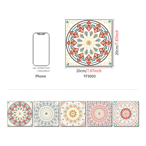 Romantic Mandala: The Artistic Beauty of Tile Stickers