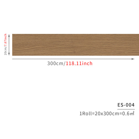 Natural Oak Edge Grain Vinyl Flooring Roll