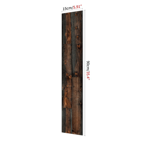 Distressed Dark Wood Grain Peel and Stick Flooring - Perfect for Modern Decor