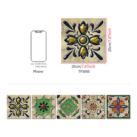 Colorful bloom: the vibrant beauty of tile stickers