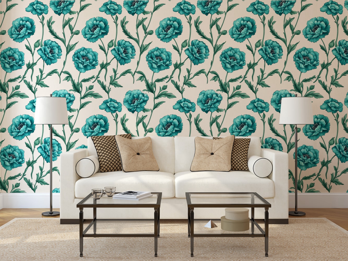 nature forest wallpaper for living room