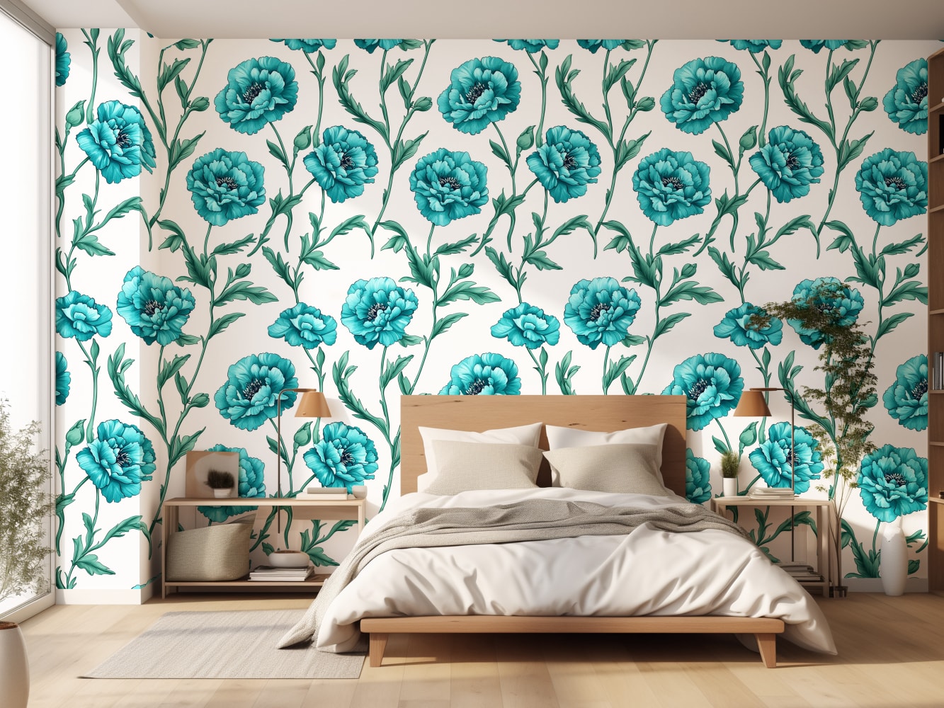 wallpaper forest for bedroom