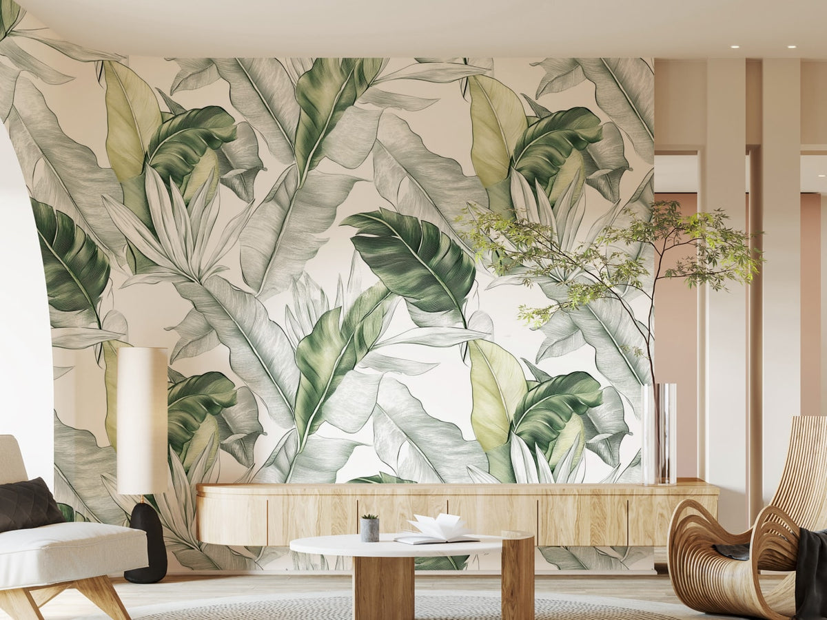 beautiful forest wallpaper for living room