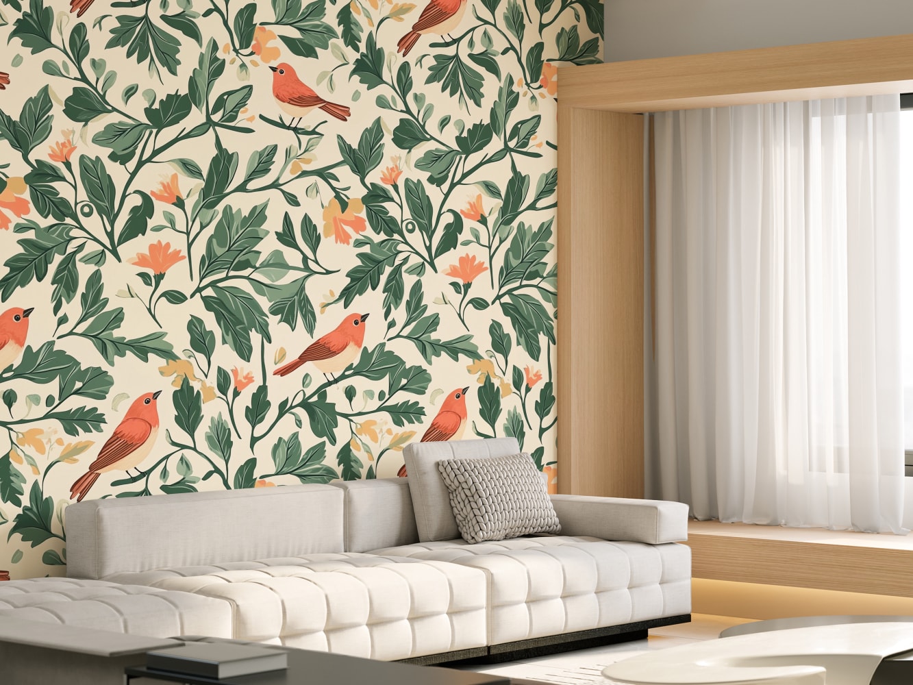 nature forest wallpaper for living room