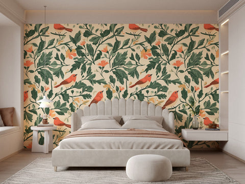 forest wallpaper mural for bedroom