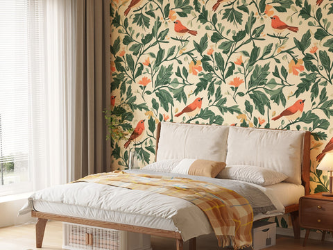 forest wallpaper mural for bedroom