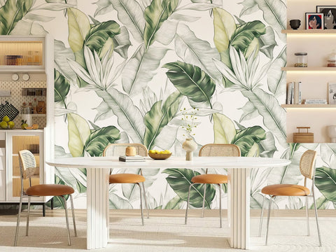 aesthetic forest wallpaper for dining room